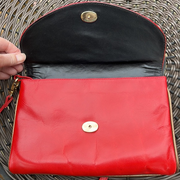 Pelletterie di Lusso red shoulder bag made in Italy - Picture 3 of 9
